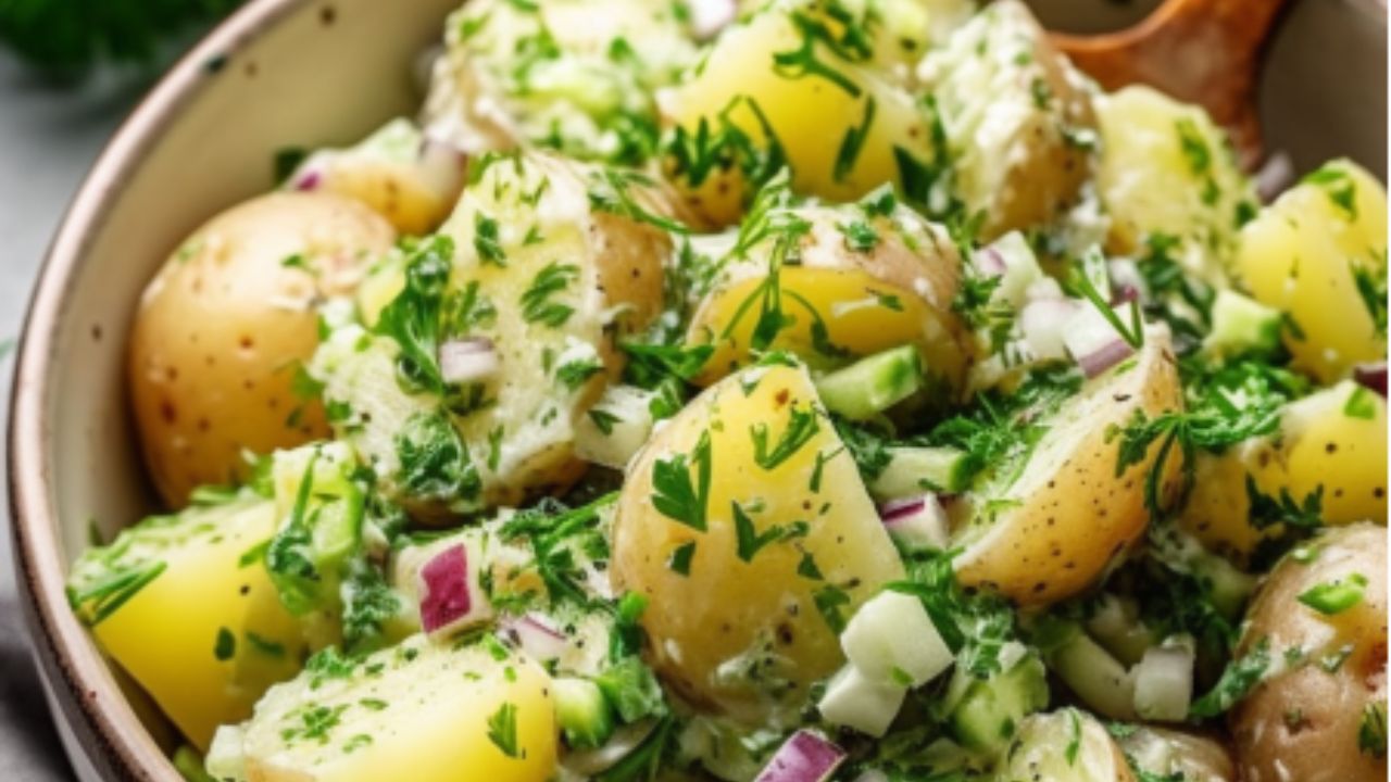 Kartoffelsalat mit Thunfischfilets