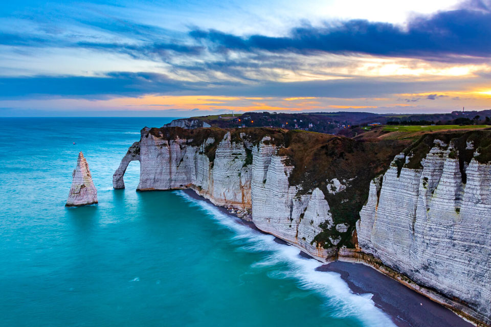 Normandie, Alabaster Küste-Willkommen in Etretat