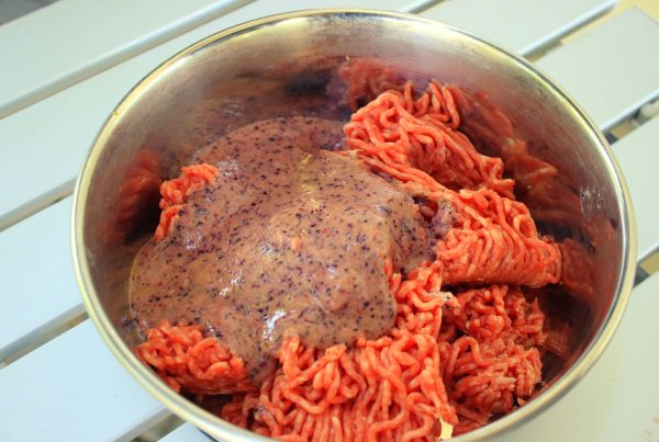 Kochen für Hunde - Rezept für Rinderhack mit Heidelbeere