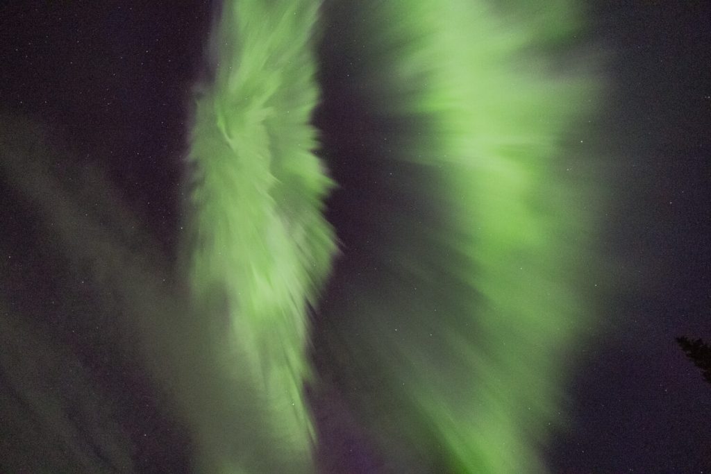 Schweden mit dem Wohnmobil, Polarlichter, Aurora borealis