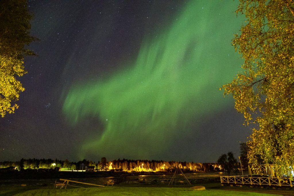 Schweden mit dem Wohnmobil, Polarlichter, Aurora borealis