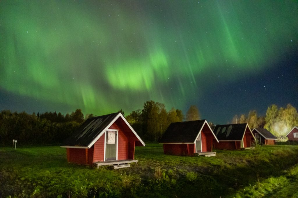 Schweden mit dem Wohnmobil, Polarlichter, Aurora borealis