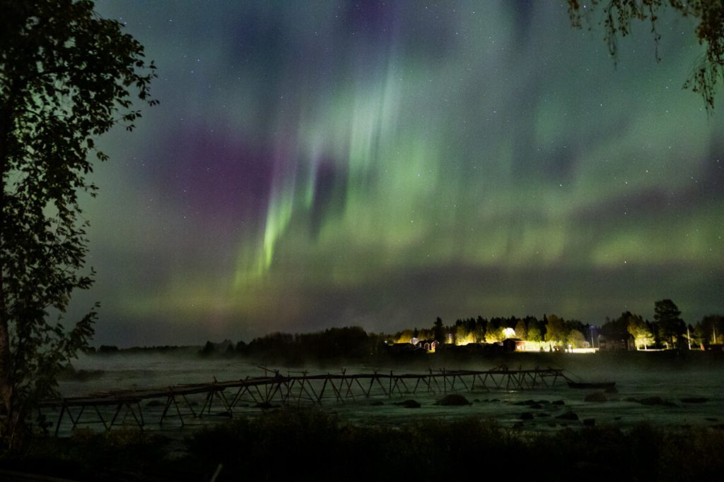 Schweden mit dem Wohnmobil, Polarlichter, Aurora borealis