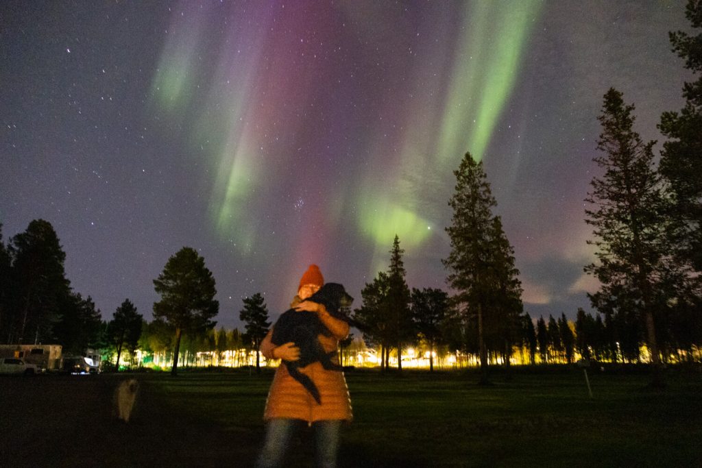 Schweden mit dem Wohnmobil, Polarlichter, Aurora borealis