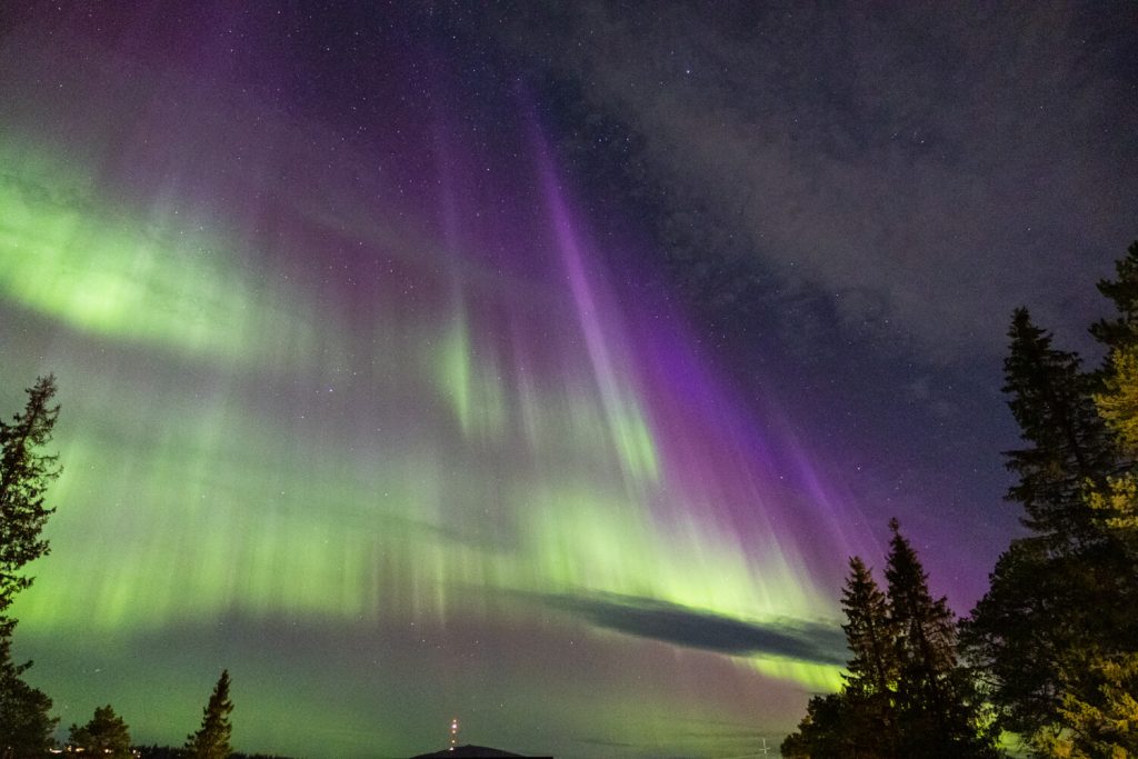 Schweden mit dem Wohnmobil, Polarlichter, Aurora borealis