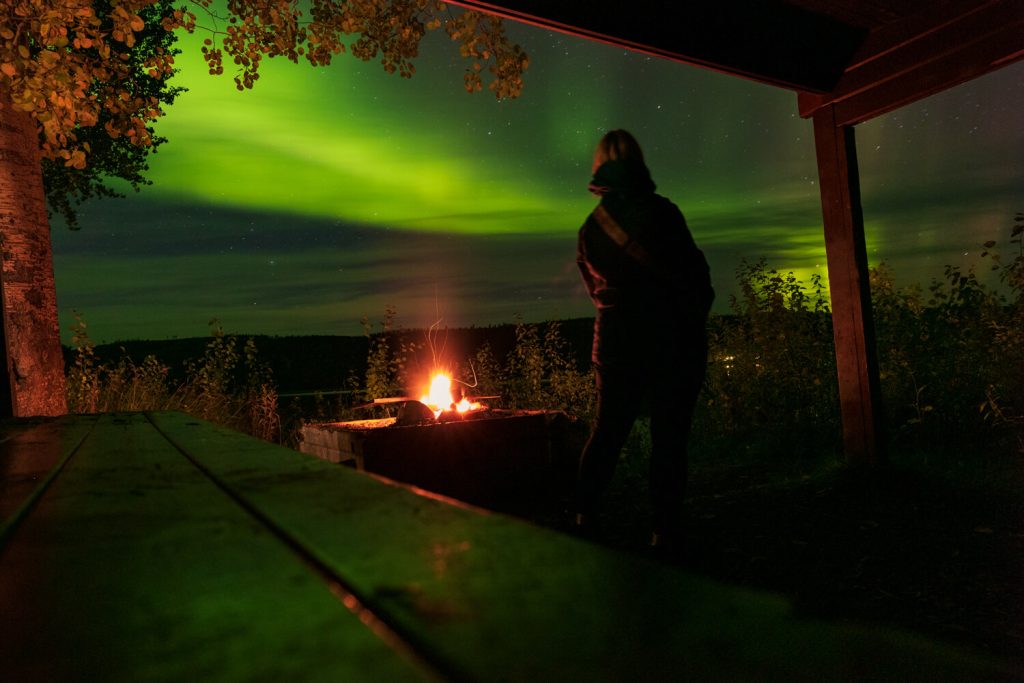 Schweden mit dem Wohnmobil, Polarlichter, Aurora borealis