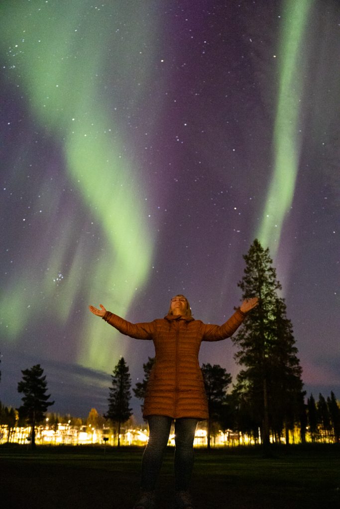 Schweden mit dem Wohnmobil, Polarlichter, Aurora borealis