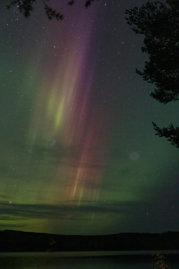 Schweden mit dem Wohnmobil, Polarlichter, Aurora borealis