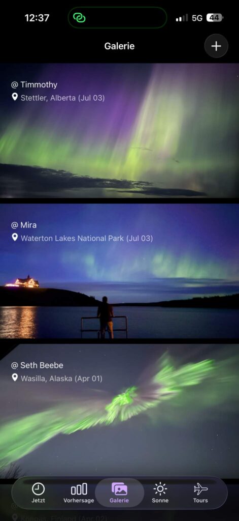 polarlicht_pro_3_90kb Polarlichter sehen schweden, Polarlicht Pro app Schweden, Schweden mit dem Wohnmobil, wildcamper schweden