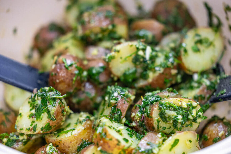 Marokkanischer Kartoffelsalat mit Dattel meatballs - Canis Road